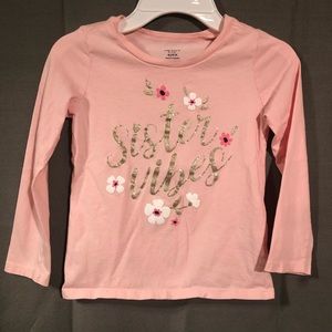 Carter’s Long Sleeve Sister’s Tee NWOT